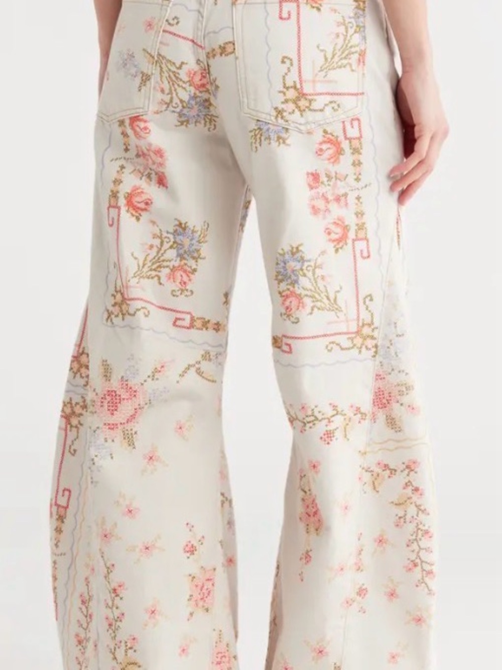 Free People Eden Print Flare Jeans - Picture 2 of 8